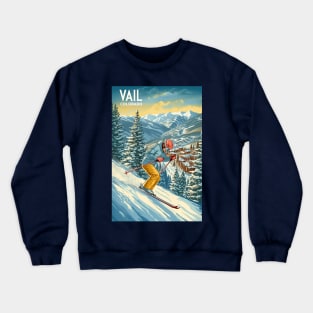 Vail Colorado Ski Crewneck Sweatshirt